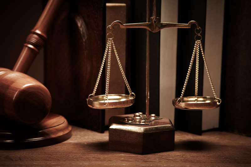 Gavel and Justice Scales for Criminal Law